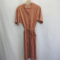 ◇ ⊂ BEAUTY&YOUTH ビューティ&ユース UNITED ARROWS 半袖 ロング ワンピース サイズM ブラウン レディース E  【1410290025093】