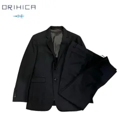 【美品】 ORIHICA オリヒカ スーツ ジャケット パンツ ブラック