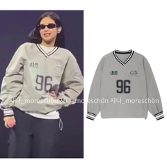 韓国　1996 アノラック ナイロン ジャケット ❤︎ トラックジャケット スウェット トレーナー パーカー BLACKPINK JENNIE 中町綾 着用 ブラックピンク ジェニ ブルピン ゲームシャツ オーバーサイズ nieeh ニヒ y2k ユニセックス