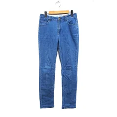 クロコダイル CROCODILE デニム ジーンズ スキニー スリム パンツ ロゴマーク M ブルー 青 /FT43