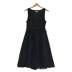 axes femme POETIQUE アクシーズファムポエティック 異素材 レースワンピース sizeM/ブラック