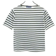 セントジェームス フランス製 ボーダー柄 半袖 ボートネック Tシャツ 0 ホワイト SAINT JAMES レディース 古着 【240513】 メール便可のサムネイル