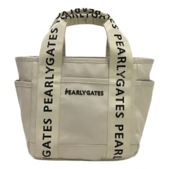 パーリーゲイツカートバックベージュ 超美品】パーリーゲイツ カートバッグ ベージュ 内側ジップ