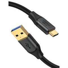 USB C ケーブル 短い 0.5m, USB to Type Cケーブル データ転送ケーブル 3.2 Gen2 10Gbps USB A to Cデータケーブル、USB C外部SSDラップトップ用 Android Auto USB Cケーブル 3Aなどに 0