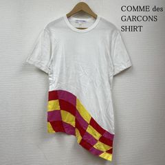 COMME des GARCONS SHIRT コムデギャルソンシャツ Tシャツ 半袖 レイヤード シャツ パッチワーク Tシャツ アシンメトリ― 変形 S23101