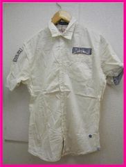 【在庫処分大セール】H-191-2 REAL CRUSH CLOTHING メンズ半袖シャツMサイズ未着用