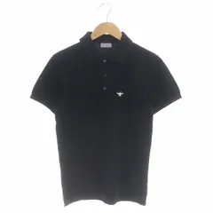 ディオールオム Dior HOMME Bee刺繍 ポロシャツ カットソー 鹿の子 半袖 44 黒 ブラック /HS ■OS ■ADのサムネイル