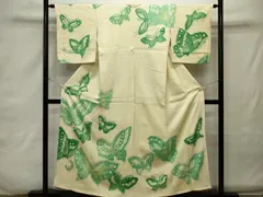 未使用品 訪問着 付け下げ 総絞り ブルー系 刺繍 枝花 身丈169.0cm正絹 4883］訪問着 総絞り 駒刺繍 枝花文 正絹 着物 袷 黒 - メルカリ