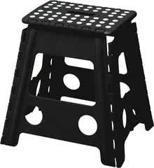 トレードワン(TRADE ONE) 踏み台 折りたたみ椅子 ステップ 耐荷重100kg 高さ39×幅39×奥行32cm 室内・屋外 チェア アウトドア キャンプ 洗車 セノ・ビー LITE ブラック 10461