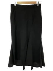 JUNYA WATANABE COMME des GARCONS ジュンヤワタナベ コムデギャルソン 12SS ウールモヘア ロングフレアスカート ブラック Sのサムネイル