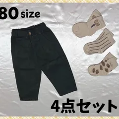 韓国子供服 (男女兼用)パンツ&ソックス3足セット