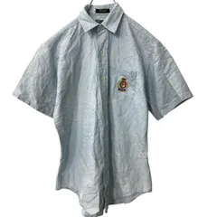 Polo Ralph Lauren 半袖 無地シャツ キッズ 140～ ライトブルー ラルフローレン ワンポイントロゴ 古着卸 アメリカ仕入 a705-6745