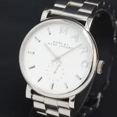 稼働 QZ 良品 マークバイマークジェイコブス MBM3242 シルバ―文字盤 レディース腕時計 2000000 NSK KRK