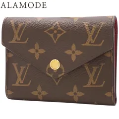 LOUIS VUITTON(ルイ・ヴィトン) モノグラム ポルトフォイユ･ヴィクトリーヌ コンパクトウォレット 三つ折り 3つ折り ミニ財布 フューシャ ブラウン茶 ワインレッド M41938 レディース 40802158696【中古】【アラモード】