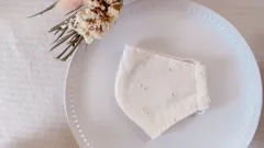 刺繍生地の子供用カバー インナーマスク