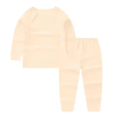 ☆ ベージュ ☆ 90cm ☆ パジャマ キッズ 長袖 子供 パジャマ キッズ 上下セット キッズ服 セットアップ 子供服 インナー 長袖 ロングパンツ 男の子 女の子 子ども こども 部屋着 ルームウェア トップス パンツ 長そで 無地 春 秋 冬