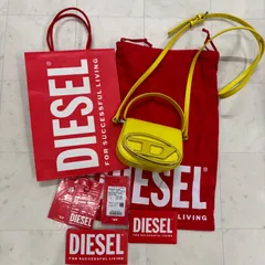 ☆DIESEL ディーゼル ショルダーバッグ ハンドバッグ 2way 1dr ワンダー XS イエロー T3014 ミニショルダー クロスボディ シルバー金具