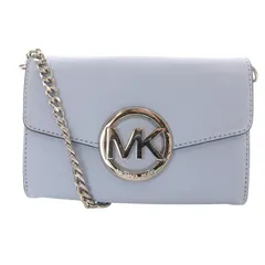 マイケルコース MICHAEL KORS ウォレット ショルダーバッグ ロゴ レザー 水色のサムネイル
