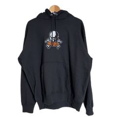 OLD STUSSY 00s スカルボーン パーカー 墨黒 フェード XLサイズ - メルカリ