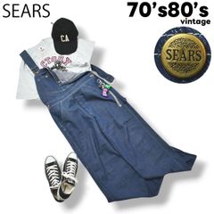 美品 Sears Tradewear デニムオーバーオール 70s 米国製 濃紺 - メルカリ