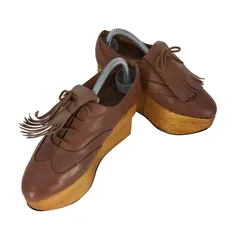 ヴィヴィアンウエストウッド Vivienne Westwood 英国製 Rocking Horse Golf ロッキング ホース ゴルフ タッセル 厚底 レザーシューズ レディース 表記無 のサムネイル
