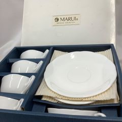 MARUI   テーカップ＆ソーサー　5客セット　ホワイト　C661