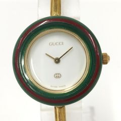 GUCCI 腕時計 バングルウォッチ チェンジベゼル クオーツ GP 11/12