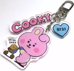 【中古】雑貨 COOKY(ジョングク) ベビーアクリルキーリング LITTLE BUDDY 「monopoly×BT21」
