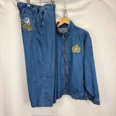 BONSKIP 90's 刺繍 デニムカバーオール パンツ セットアップ 3L - メルカリ