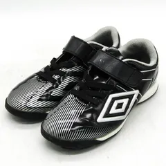 アンブロ ジュニアサッカートレーニングシューズ 靴 黒 キッズ 男の子用 18サイズ ブラック UMBRO 【中古】