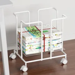新品 新聞ストッカー DAIWIN 新聞紙ストッカー キャスター付き 耐荷重10kg そのまま結束可能 新聞雑誌ストッカー 新聞入れ ストッパ機能 新聞紙 回収袋 A4雑誌 古紙 ストッカー 雑誌 収納 移動・掃除便利 新聞ラック ストッカー 収納 ホワイト