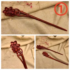 簪 かんざし 髪飾り ヘアアクセサリー 上品簪 高級簪 和風 一本挿し 紫檀