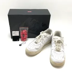 【ジャンク品】NIKE ナイキ × SUPREME シュプリーム AIR FORCE 1 LOW BOX LOGO CU9225-100 エアフォース1 ロー ボックスロゴ スニーカー シューズ 靴 【160-251019-hn-03-fur】