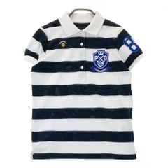 サイズ：0 PEARLY GATES パーリーゲイツ  半袖ポロシャツ ボーダー柄 ネイビー系 [240101412419] ゴルフウェア レディース ストスト