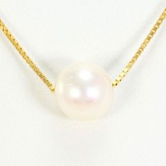K18YG　ネックレス　necklace　パール（真珠）　総重量約2.7g　約40cm