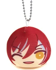 【中古】ぬいぐるみマスコット・ぬいぐるみバッジ 逆先夏目(ウインクVer.) 「あんさんぶるスターズ! おまんじゅうにぎにぎマスコット ちび4」 文教堂・アニメガBOX購入特典