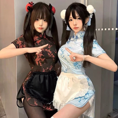 ハロウィン コスプレ コスチューム 仮装 変装 チャイナドレス メイド パンダカラー セットアップ ファッション 衣装 可愛い おしゃれ レディース トレンド イベント パーティー フェスティバル アクセサリー テーマパーク  インスタ プレゼント