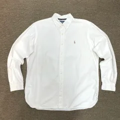 (XL) POLO ポロラルフローレン 白 シャツ クラシックフィット