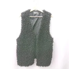 ◇ ⊇ CLASSICAL ELF クラシカルエルフ フェイクファー - ファーベスト サイズM ブラック系 レディース E  【1506190015330】