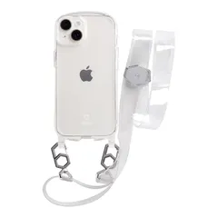 iFace Hang and iPhone 14 ケース クリアケース/ショルダーストラップ セット (クリア)【アイフェイス アイフォン14 用 カバー ショルダー ケース 】