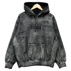 SUPREME シュプリーム MM6 Maison Margiela Foil Box Logo Hooded Sweatshrt スウェット パーカー ブラック サイズ M 正規品 / 50284