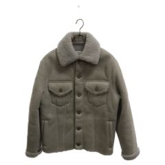 Martin Margiela 10 (マルタンマルジェラ) 20AW Mouton Shearling Jacket ムートンシアリング トラッカージャケット アイボリー S50AM0478