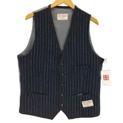 【美品】ハリスツイード　ウール　ベスト　チェック　メンズ　Lサイズ HARRIS TWEED ハリスツイード ベスト ジレ Harris Tweed ウール