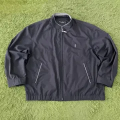 イヴ・サンローラン YSL刺繍 スイングトップ ジップアップ ジャケット イヴ・サンローラン YSL刺繍 スイングトップ ジップアップ