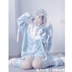 Hauls 顔文字ジャージスカートせっとあっぷ White - メルカリ