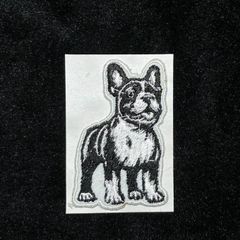 ★刺繍シール／ステッカー　ワッペン★　犬　フレンチブルドッグ