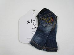 1号　as know as de wan アズノウアズデワン　1号　N a刺繍デニムパンツ　ネイビー　中古