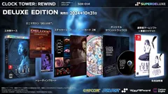 【数量限定】クロックタワー・リワインド DELUXE EDITION -Switchオリジナルアナザージャケット & 【特典】通常版(表裏ジャケット+マニュアル)、三方背ケース、トレーディングカード、オリジナルサウンドトラックCD、ミニマガジン「DELUXE+