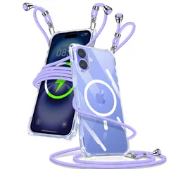 用 ケース クリア ショルダー MagSafe対応 16 iPhone16 スマ