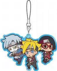 【中古】キーホルダー・マスコット(キャラクター) ミツキ＆うずまきボルト＆うちはサラダ 「BORUTO -NARUTO THE MOVIE- ラバーストラップコレクション」
